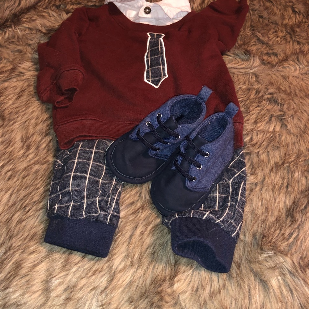 Infant boys sweat set with Shoes